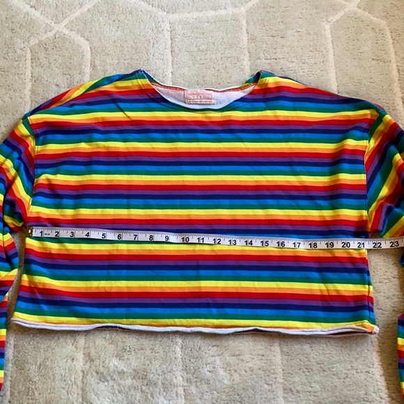 Urban Outfitters Rainbow Striped Long Sleeve - Picture 11 of 12